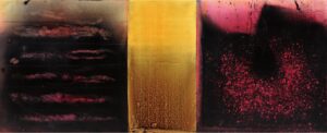La grande palpebra, 2009, tecnica mista su tela, cm 180 x 450