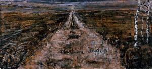 KIEFER_001 Anselm Kiefer, Märkische Heide, 1974 olio, acrilico e gomma lacca su tela, cm 117,5 x 254,7 Eindhoven, Van Abbemuseum © Peter Cox, Eindhoven